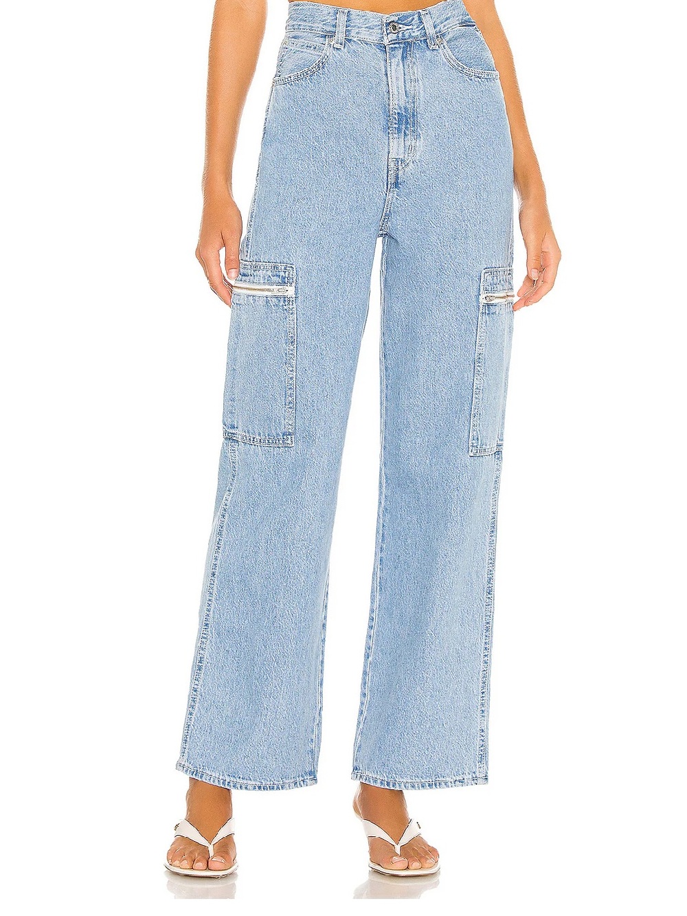 NWT Levi’s High Loose Cargo Zip Side Pocket Jeans High Rise size 27